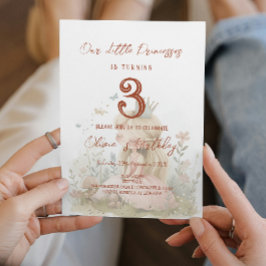 Blumenmaus Tale Princesses Kindergeburtstag Party Einladung