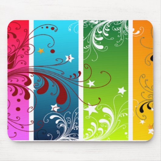 BLUMENMAUSUNTERLAGE MOUSEPAD (Vorne)