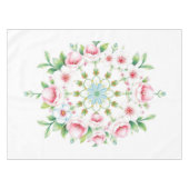 Blumenmedaillon Pastell-Oster-Tischdecke Tischdecke (Vorderseite (Horizontal))