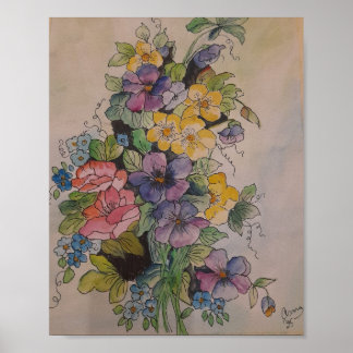 Blumenmedley Poster