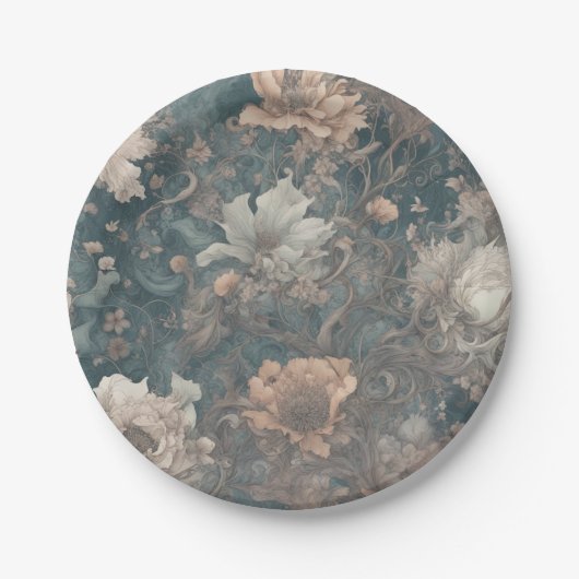 Blumenmeer Pappteller (Vorderseite)