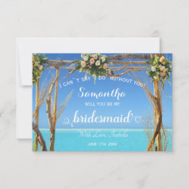 Blumenmeer Summer Beach Hochzeitstag Arch Bridesma Einladung