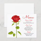 Blumenmenü mit Hochzeitsmenü Brautparty Party (Vorne/Hinten)