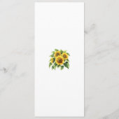 Blumenmenükarte Menükarte (Rückseite)