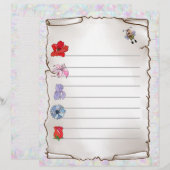 Blumenmerkblatt Briefbogen (Vorne/Hinten)