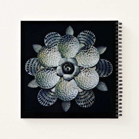 Blumenmetall Notizblock (Rückseite)