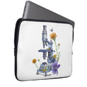 Blumenmikroskop Laptopschutzhülle (Vorne Rechts)