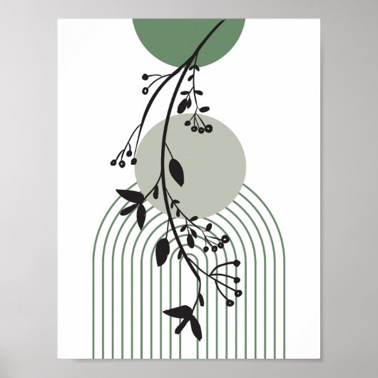 BlumenMinimalismus Poster (Vorne)