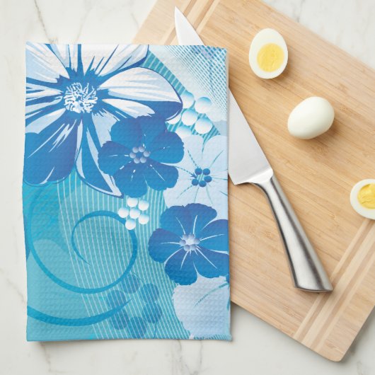 Blumenmode 10 Küchentücher (Viertel Falte)