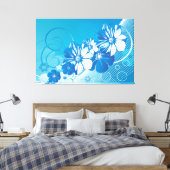 Blumenmode 10 überzogene Canvas Leinwanddruck (Insitu (Schlafzimmer))
