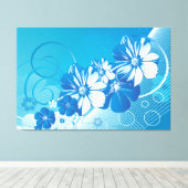 Blumenmode 10 überzogene Canvas Leinwanddruck (Insitu (Holzboden))