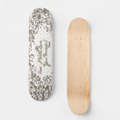 Blumenmode 11 Skateboard (Vorderseite)