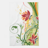 Blumenmode 1 Küchentuch (Vertikal)