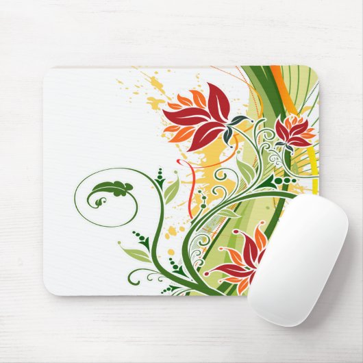 Blumenmode 1 Mousepad (Mit Mouse)