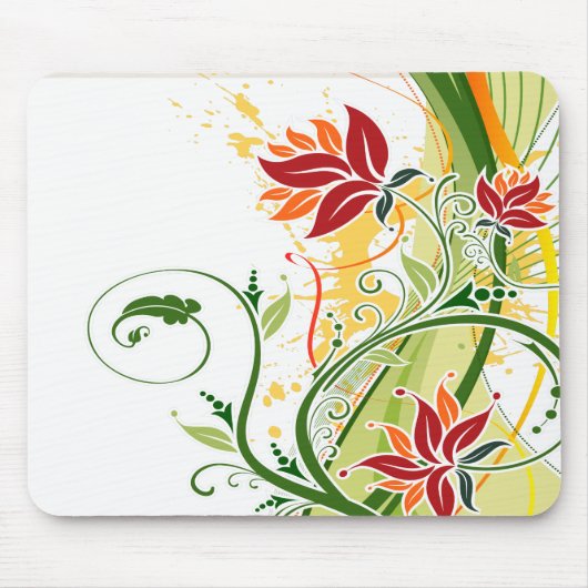 Blumenmode 1 Mousepad (Vorne)