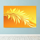 Blumenmode 3 überzogene Canvas Leinwanddruck (Insitu (Holzboden))