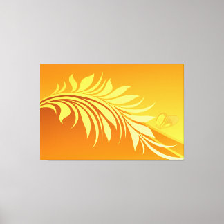 Blumenmode 3 überzogene Canvas Leinwanddruck