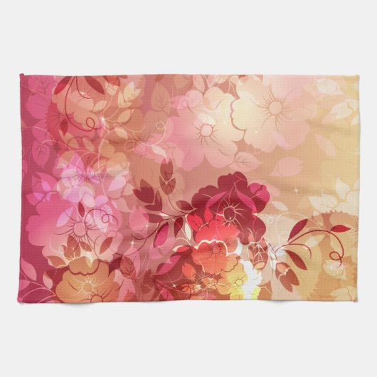 Blumenmode 6 Küchentücher (Horizontal)