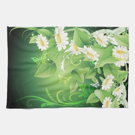 Blumenmode 7 Küchentücher (Horizontal)