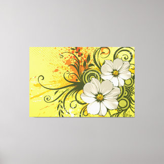 Blumenmode 9 überzogene Canvas Leinwanddruck