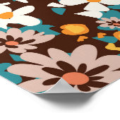 Blumenmode: Frühlingskleid drucken. Poster (Ecke)