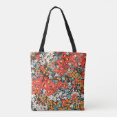Blumenmode: Frühlingskleid drucken. Tasche (Rückseite)