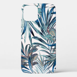 Blumenmode tropisches Vintage-Muster mit Palme Case-Mate iPhone Hülle