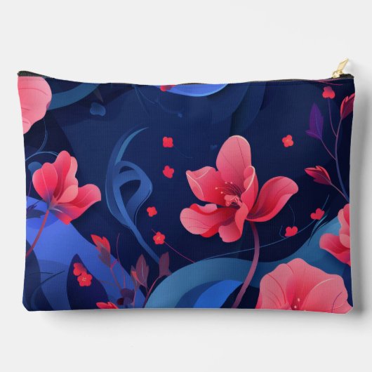 Blumenmode Zubehörtasche (Rückseite)