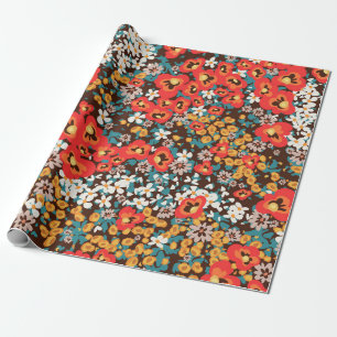 Blumenmodefeder, Sommerkleid Geschenkpapier