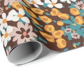 Blumenmodefeder, Sommerkleid Geschenkpapier (Rolleneckpunkt)