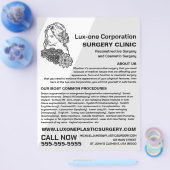 Blumenmodell, plastischer Chirurg, plastische Oper Flyer (Einzeln)