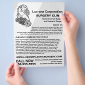 Blumenmodell, plastischer Chirurg, plastische Oper Flyer (Hand)