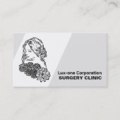 Blumenmodell, plastischer Chirurg, plastische Oper Visitenkarte (Vorderseite)