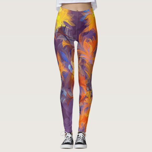 Blumenmodeon 16 Leggings (Vorderseite)