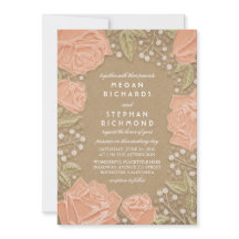 Blumenmodern Hochzeitseinladung