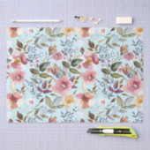 Blumenmodern Moderne Sommer-Blume Muster auf Aquam Seidenpapier (Handwerk)
