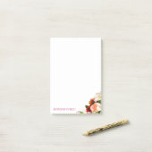 Blumenmodern Template-Blume Rose Farbe Post-it Klebezettel (Auf Schreibtisch)