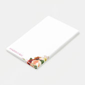 Blumenmodern Template-Blume Rose Farbe Post-it Klebezettel (angewinkelt)