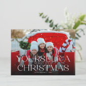 Blumenmodern Weihnachten Volles Foto (Stehend Vorderseite)