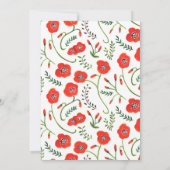 Blumenmohn Einladung (Rückseite)