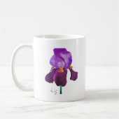 Blumenmohn Lila Aquarelle Kaffeetasse (Links)
