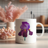 Blumenmohn Lila Aquarelle Kaffeetasse