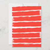 Blumenmohn Modernes Hochzeitsfest Brautparty Einladung (Rückseite)