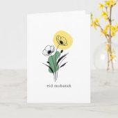 Blumenmohn Serenity Grußkarte | Essen usw. Karte (Gelbe Blume)