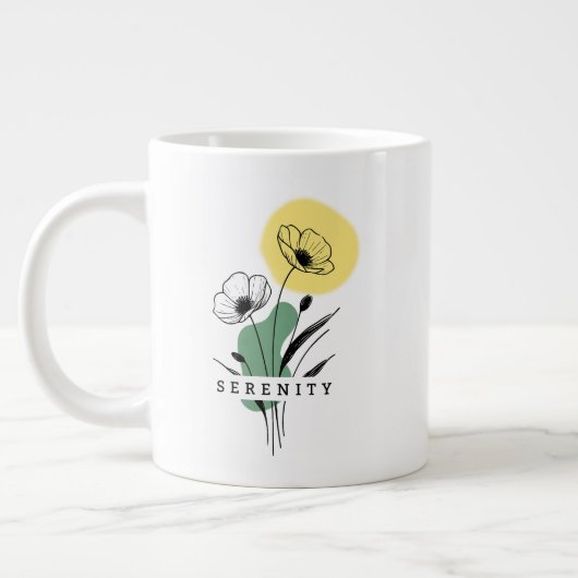 Blumenmohn Serenity Tasse | Liniengrafiken | Eid (Links)