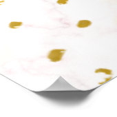 Blumenmond, Beige und Gelbe Grafik Poster (Ecke)