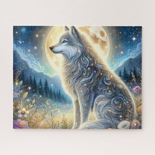 Blumenmond Wolfsmond Puzzle (Horizontal)