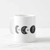 Blumenmondphasen Kaffeetasse (Vorderseite Links)