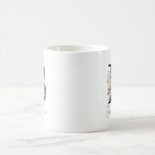 Blumenmonogramm – Buchstabe B Kaffeetasse (Mittel)