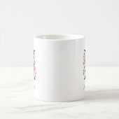 Blumenmonogramm – Buchstabe H Kaffeetasse (Mittel)